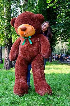 Плюшевий ведмедик М'яка іграшка Рафаель 200 см Шоколадний Тернопіль
