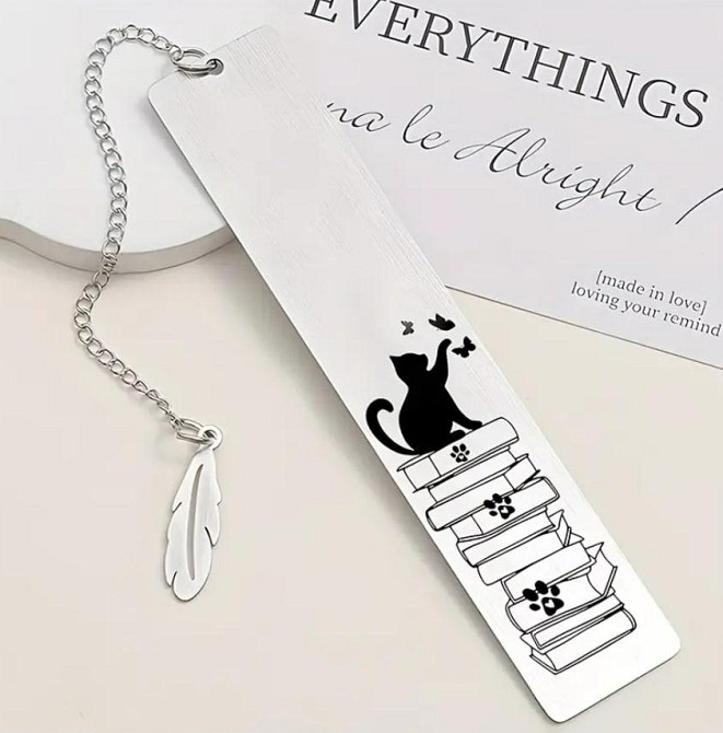 Металлическая закладка – креативный подарок для книголюбов Закладка для книг 