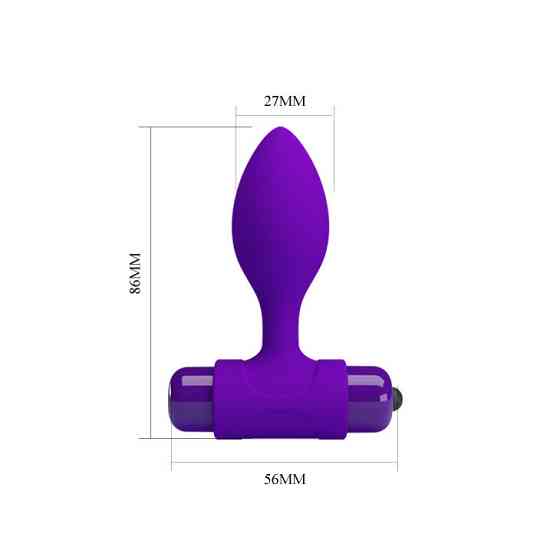 Анальна пробка - Pretty Love Vibra Butt Plug Purple Sex Aura Київ