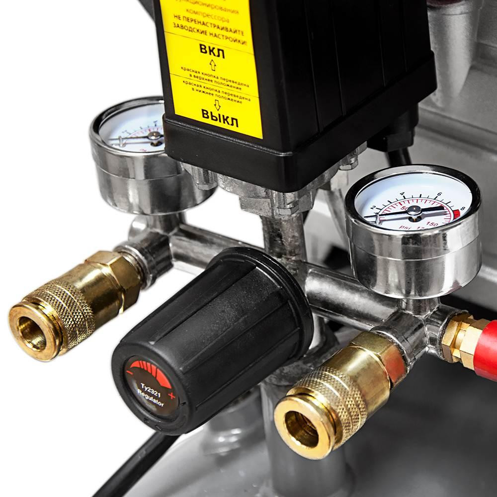 Компрессор одноцилиндровый 1.8кВт 230л/мин 8бар 24л (2 крана) SIGMA (7043131) Ровно - изображение 7