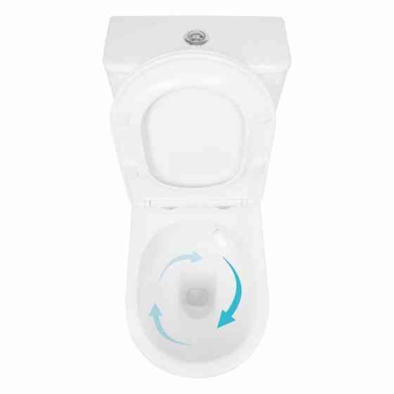 Унитаз напольный Qtap Arvin Ultra Quiet 630×350×795 мм с сиденьем Soft-close, White QTARV27W49259 Киев