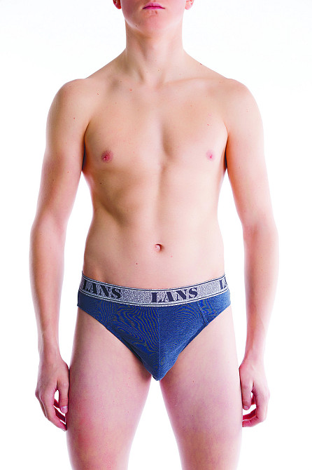 Труси чоловічі бавовна Спорт (2 шт.) Lans 03/034 XXL, Синій Київ - фото 1