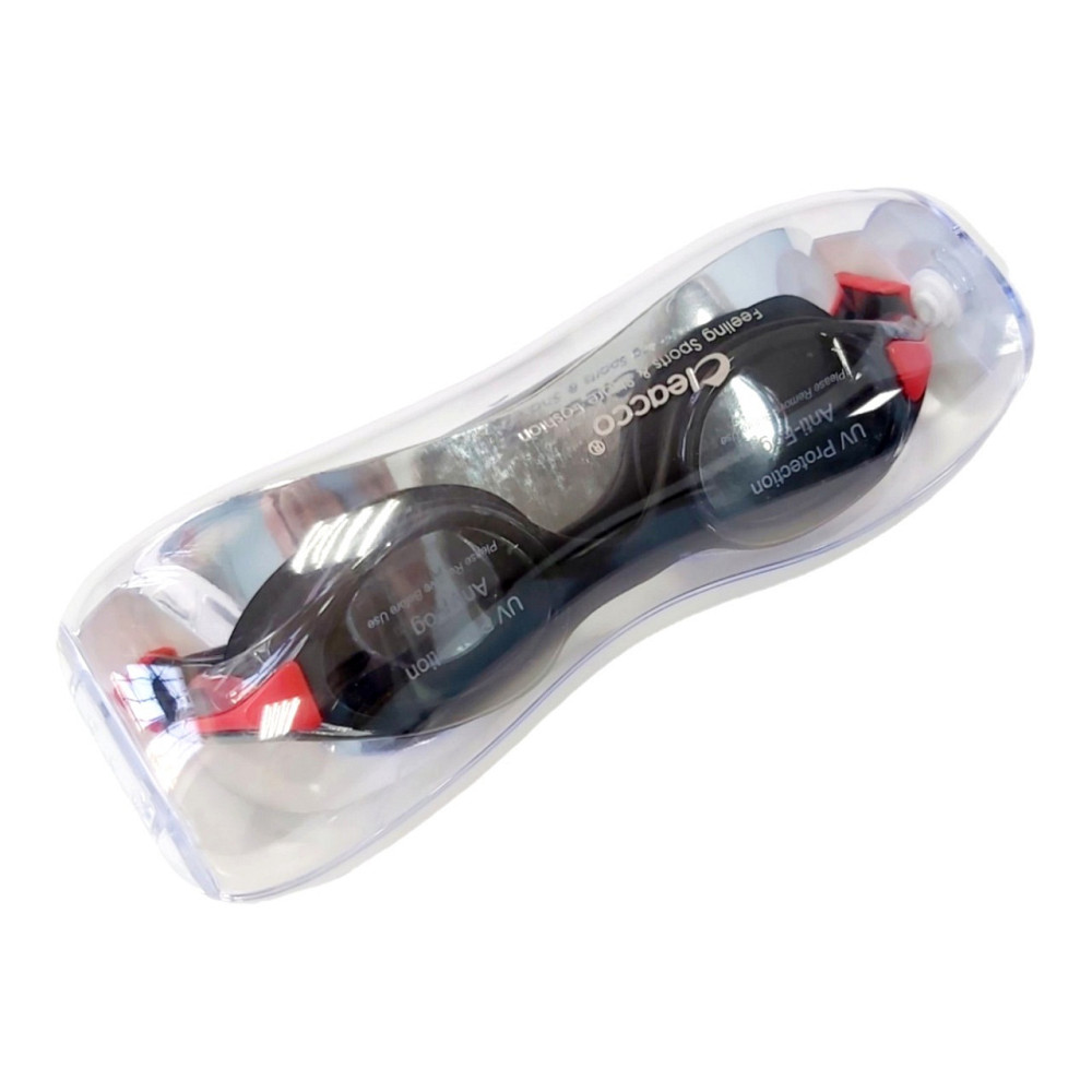 Окуляри для плавання LEACCO MC1970 прозорі Вишневе - фото 5