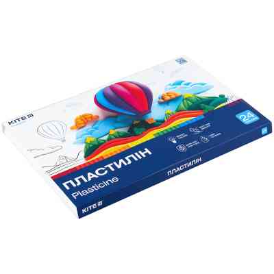 Пластилін Kite Classic 24 кольори, 480 г (K-089) Вінниця