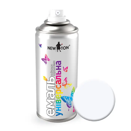 Емаль універсальна 400мл 9010 білий мат аерозоль NEW TON Житомир