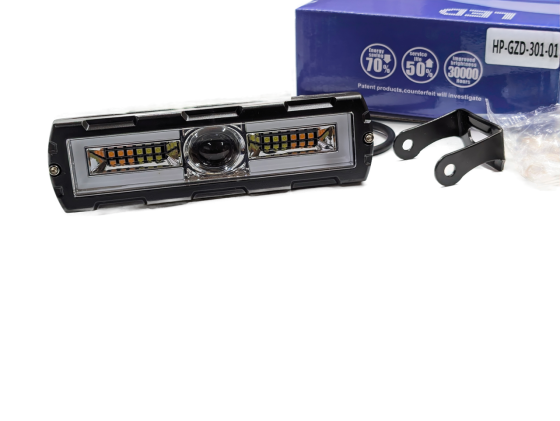 Светодиодная фара StarLight HP-GZD-301-01 ближний+дальний (белый+желтый) + DRL 12/24V Харьков