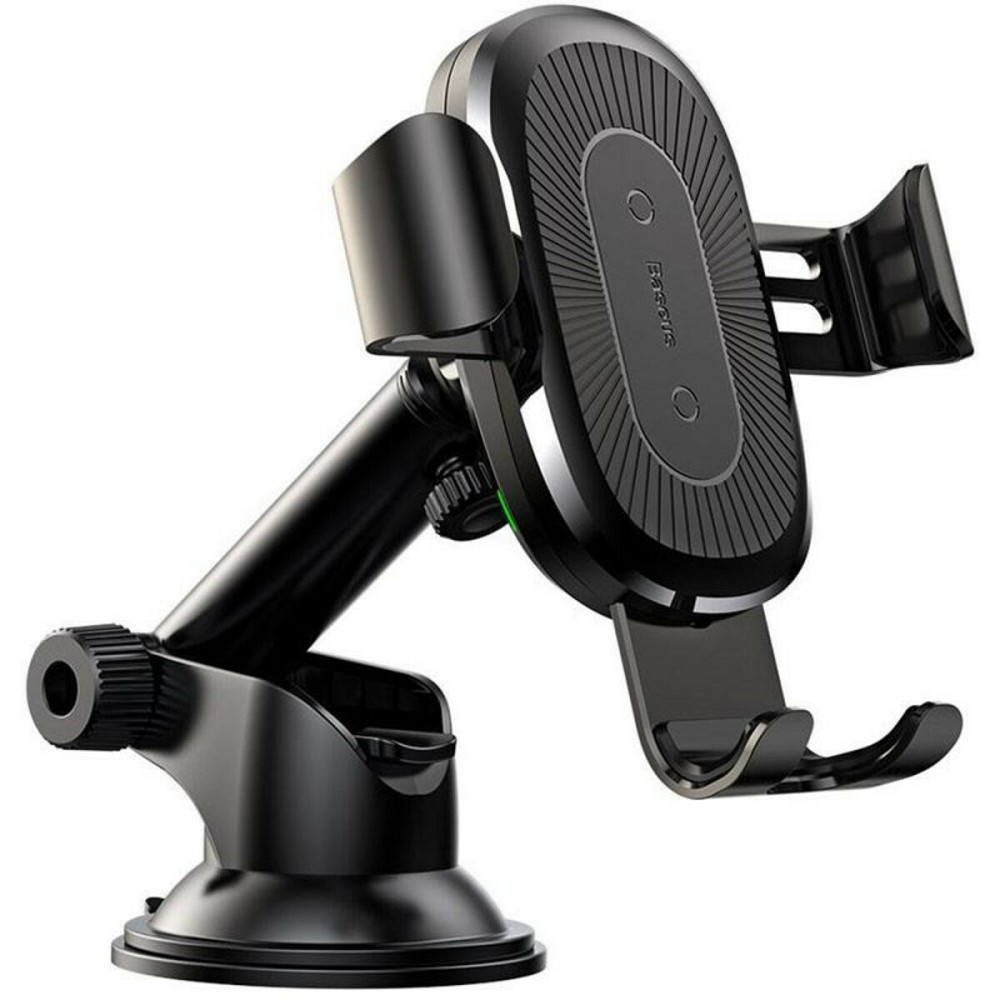 Тримач для мобiльного з БЗП Baseus Wireless Holder Osculum Type Black (WXYL-A01_) Київ - фото 1
