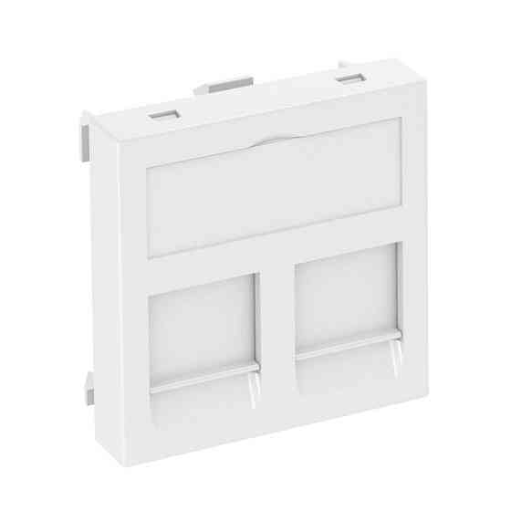 Інформаційна панель OBO Bettermann 45 х 45 мм 2 RJ45 пуста біла Киев