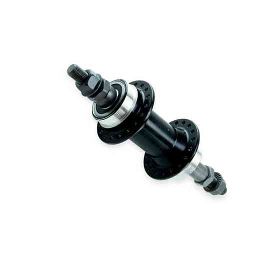 Веловтулка на колесо в сборе (алюминий 36 спиц, под диск, черная) задняя Мукачево