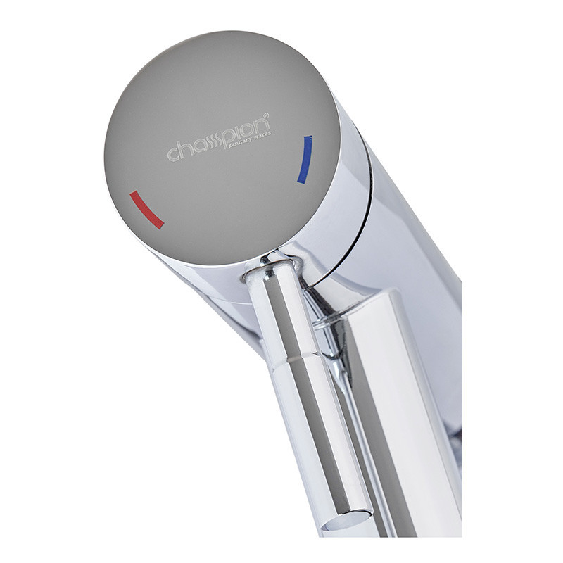 Смеситель для умывальника Champion SUS-001-A из нержавеющей стали хромированный (CH6202) Харьков - изображение 3