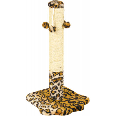 Дряпка (кігтеточка) для котів Природа Д04 стовпчик з 4-ма бубонами 67 cм (лапка) (4820157402962) Вінниця - фото 1