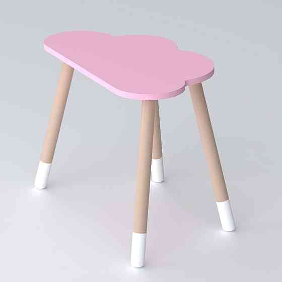 Дитячий стіл хмаринка 46х70х40, столик трюмо для дівчаток, рожевий Київ