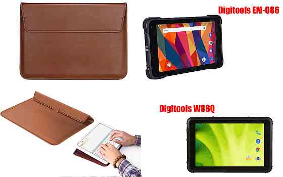 Чохол-конверт VitoCase для Digitools EM-Q86, W88Q, з функцією підставки для планшета Коричневий Київ