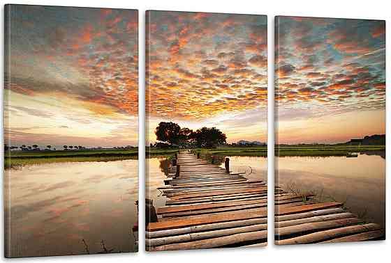 Модульная картина Мост Природа  Аrt-201_3А Киев