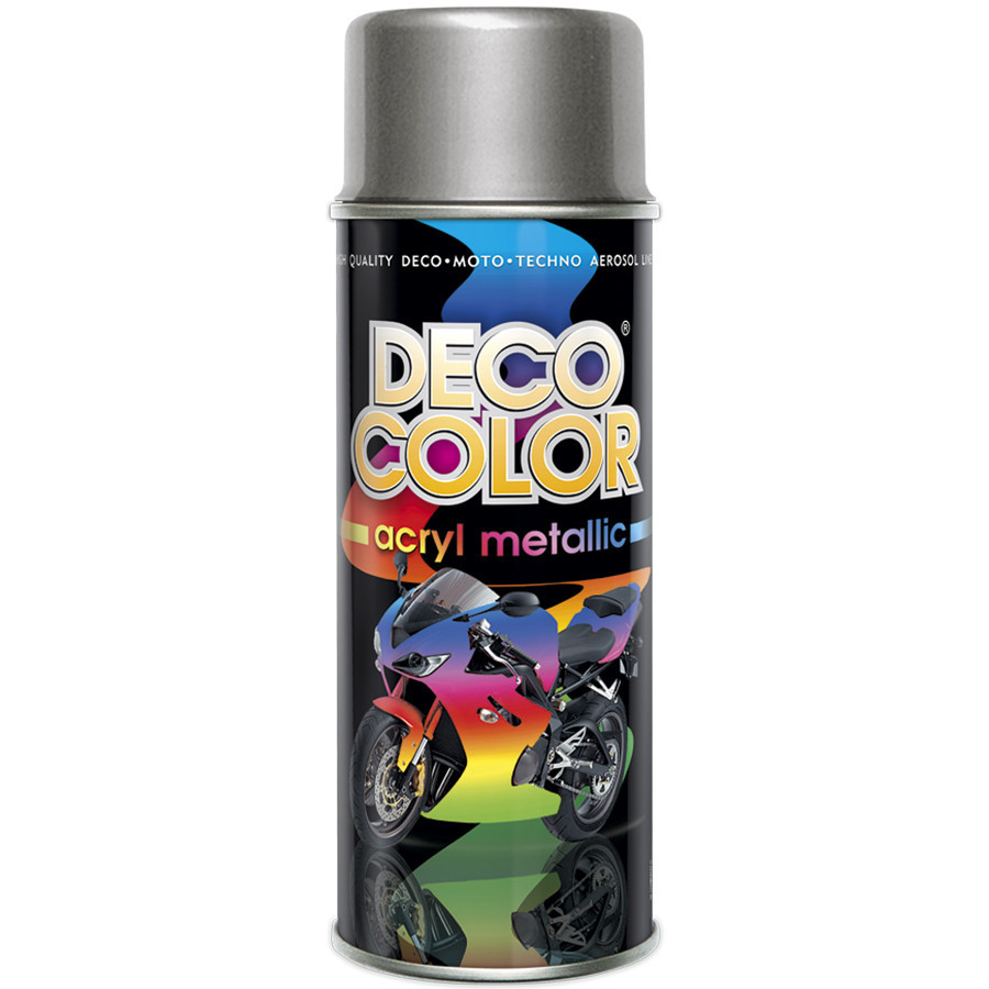 Металлик краска аэрозольная DecoColor серебристый 400мл Винница - изображение 1