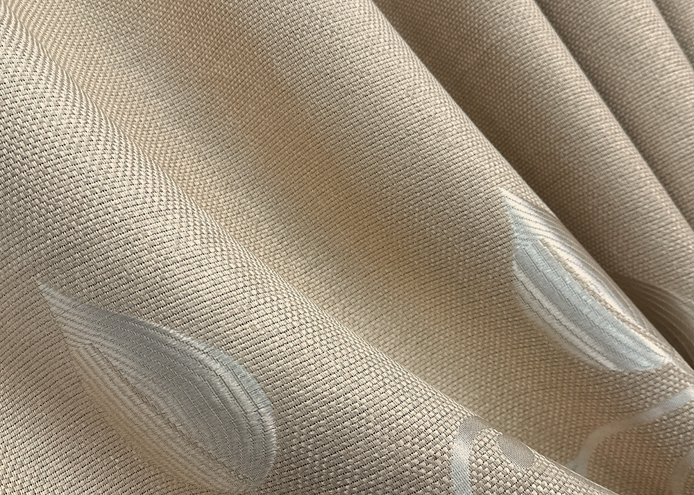 Комплект штор на люверсах VR-Textil Льон Рогожка № 1693ш Бежевий 150х250 см 2 шт (37-0240) Київ - фото 7