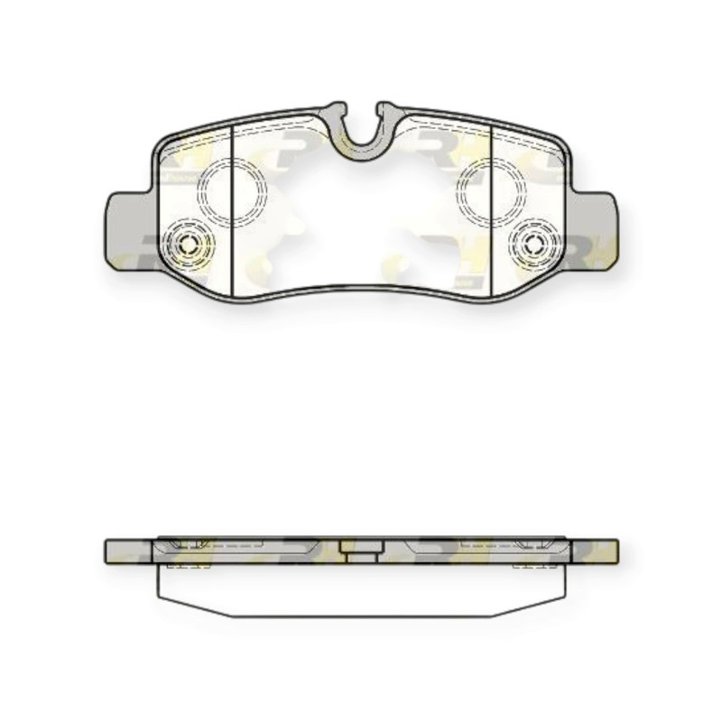 Колодки Мерседес Бенс Vito 447 (2014-) задні гальмівні Мукачево - фото 1