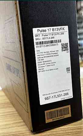 Ноутбук: MSI Pulse 17 B13VFK-266 i7-13700H RTX4060 8Gb 1TB SSD Гарантія Київ