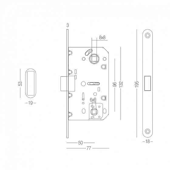 МЕХАНІЗМ МАГНІТНИЙ ПІД WC ДЛЯ МІЖКІМНАТНИХ ДВЕРЕЙ Київ