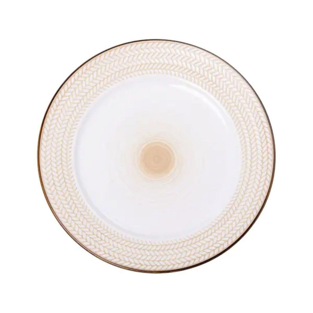 Тарілка сервірувальна 26 см плоска порцелянова HP23387 Київ - фото 1