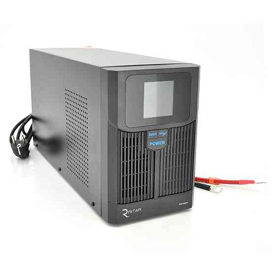 ДБЖ з правильною синусоїдою RITAR RTSW-1500 LCD (1000Вт), 24В, під зовнішній АКБ, Q1 (500*245*350) 14,9 кг (400*145*210) Київ