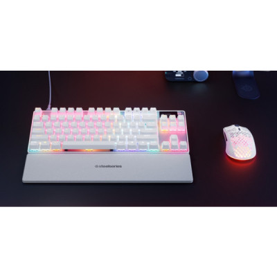Клавіатура SteelSeries Apex Pro TKL Gen 3 HyperMagnetic OmniPoint 3.0 OLED USB UA White (64898) Вінниця - фото 8