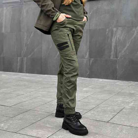 Карго-брюки для женщин демисезонные хаки Pobedov Papin Brodyaga Женские Киев