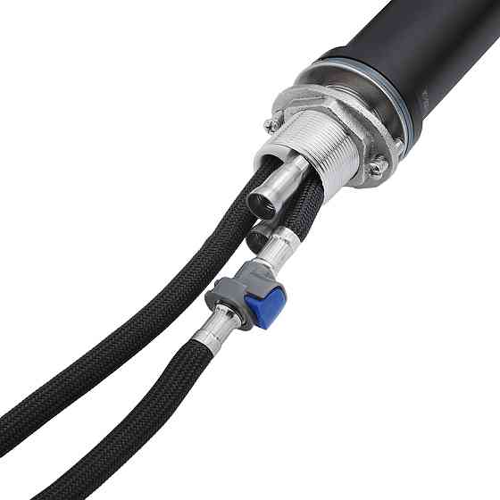 Змішувач для раковини з висувним виливом Kroner KRP Edelstahl Klassisch - SCH030-T чорний Київ