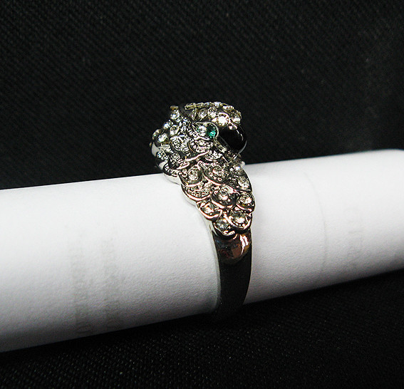 Кольцо серебристое Птица размер 17 Киев - изображение 1