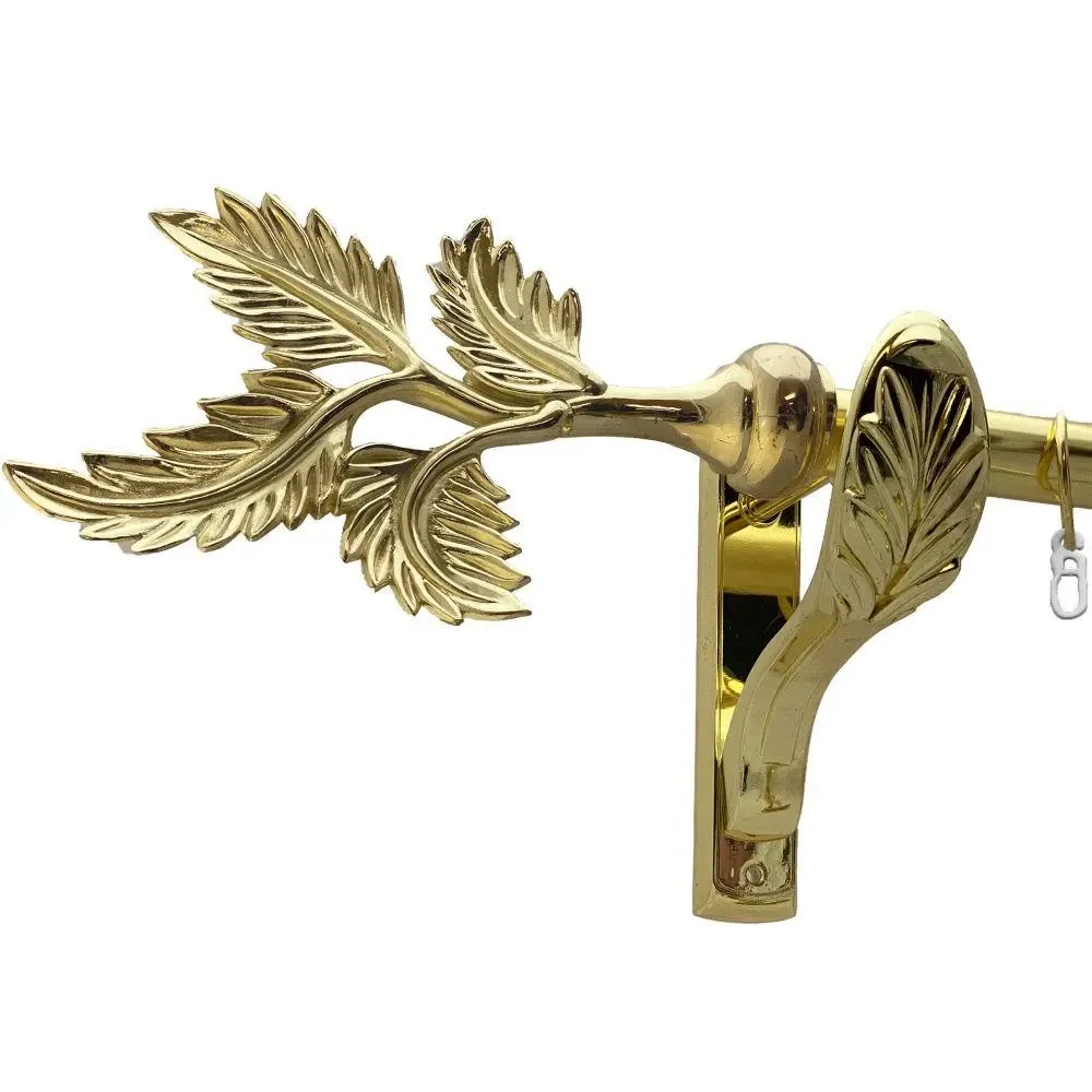 Карниз Orvit Папороть металевий однорядний ретро Золото 25 мм 160 см (00-00009778) Львів - фото 1