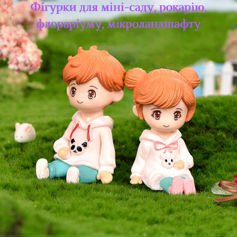 Фігурки дітей у толстовках 6.5 х 3.5 см Одеса - фото 7