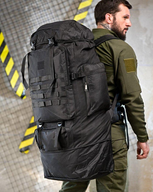 Рюкзак тактичний 50 л Darvall чорний ПП4628 Одеса - фото 1