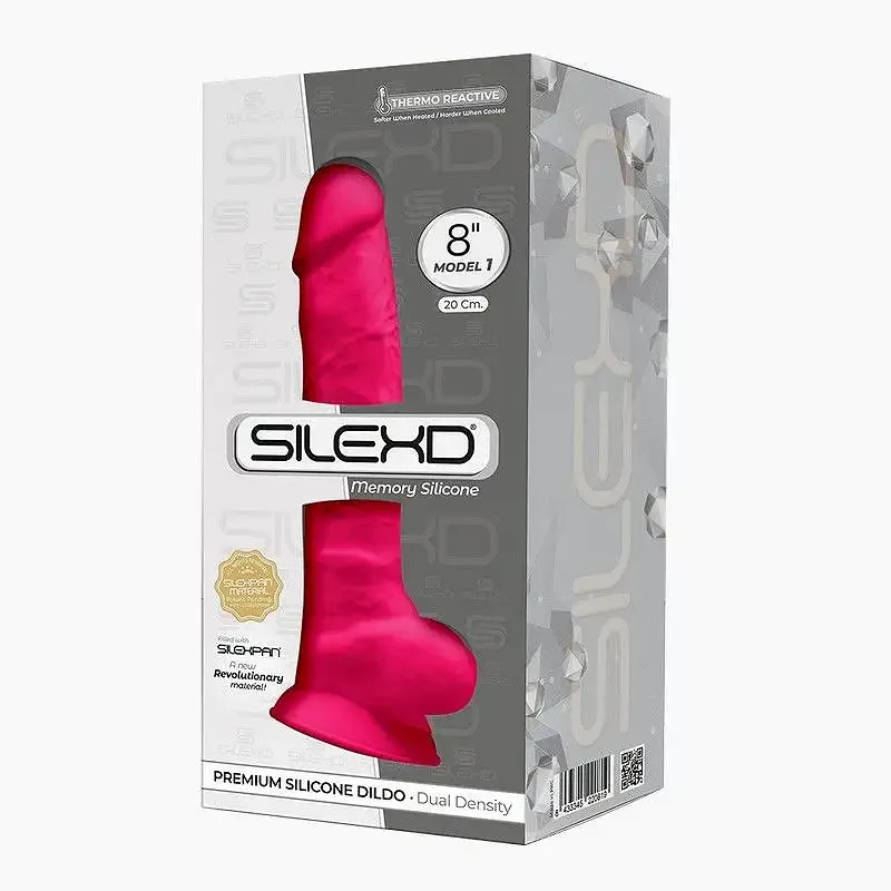 Фалоімітатор SilexD Vetus Pink (MODEL 1 size 8in), двошаровий, силікон + Silexpan, діаметр 4,2см Львів - фото 3
