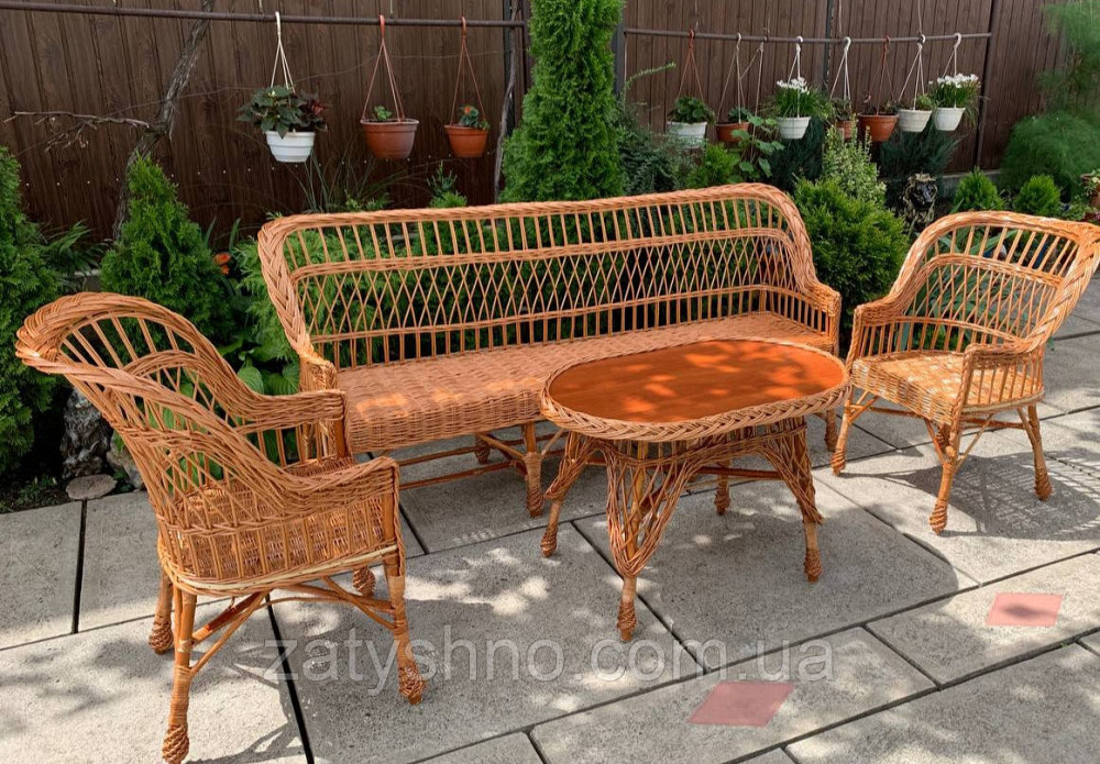 Садовый комплект плетеной мебели Киев - изображение 4