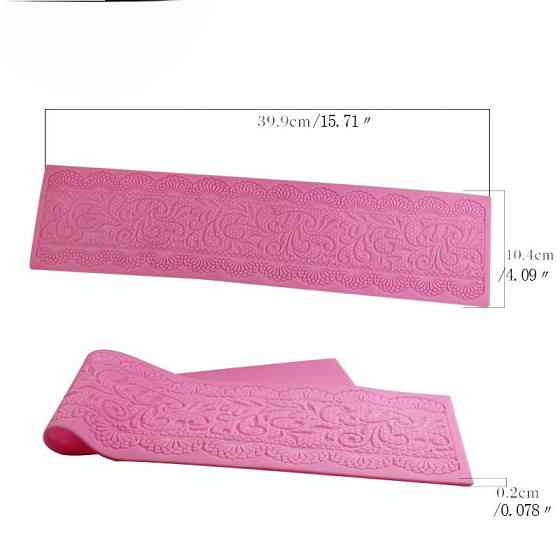 Молд кондитерский Кружево 399 на 104 мм розовый Киев