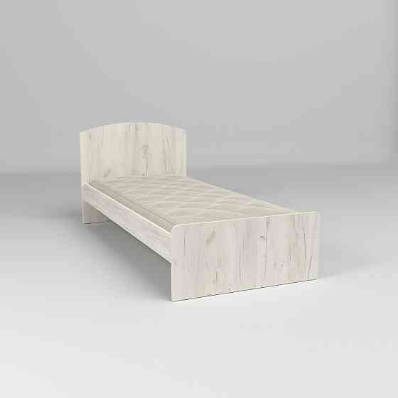 Ліжко односпальне L-1, Дуб Крафт Білий, 1930х900х800 Львів