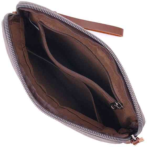 Чоловіча містка барсека з текстилю 21259 Vintage Сіра Київ