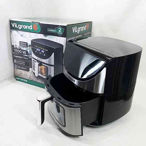 Міні фритюрниця ViLgrand VAF6017WDS 1700 Вт 6 л, Електрофритюрниця, Мультипіч для запіканок DT-43 Івано-Франківськ