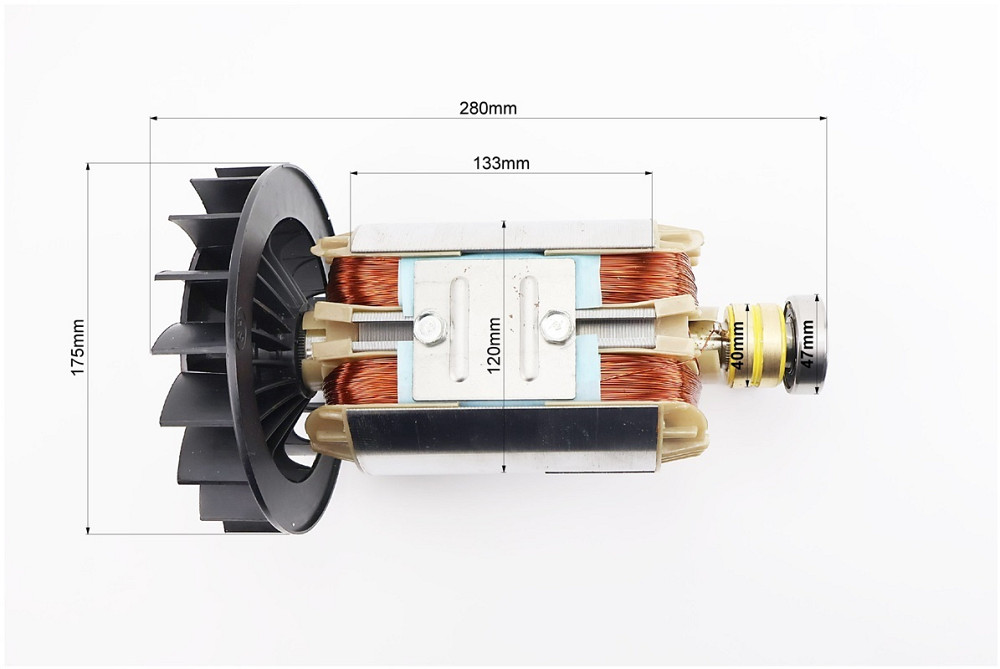 Ротор (якір) генератора 133 мм 2,5 кВт Київ - фото 3