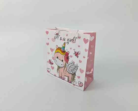 Пакет паперовий подарунковий квадратний 23*24*10 (артKV-175) (12 шт.) Харків