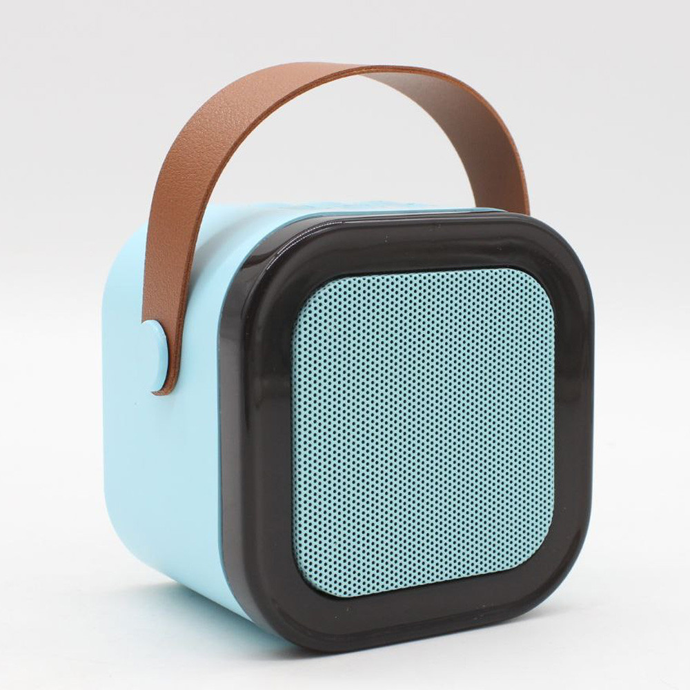 Дитяче караоке з 2 мікрофонами К12, Блакитний / Портативна колонка з RGB підсвічуванням / Бездротове міні-караоке Київ - фото 3