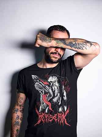 Футболка для мальчика аниме Берсерк Аниме Блакк Манга оверсайз (рост от 165 до 180 ) Черний AnimeJ0248m Днепр