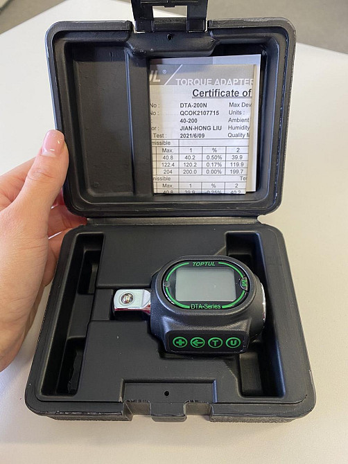 Цифровий динамометричний адаптер TOPTUL 1/2" 40-200Nm DTA-200N Одеса - фото 4