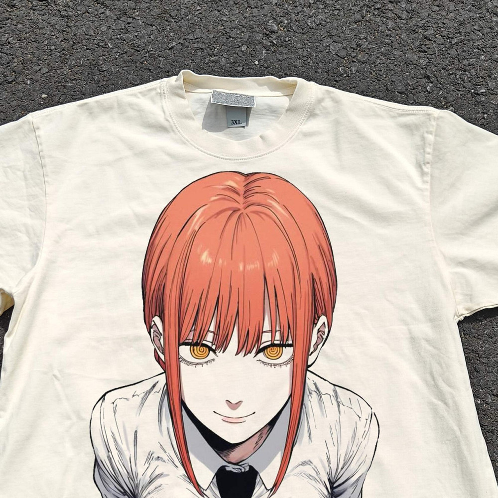 Футболка для хлопчика з принтом аніме Людина-бензопила Макіма Аніме Ксм оверсайз (зріст від 165 до 180) Чорний Дніпро - фото 2