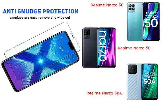 Защитное стекло NeoGlass для Realme Narzo 50, Narzo 50i, Narzo 50A – ультрапрозрачное и устойчивое Киев