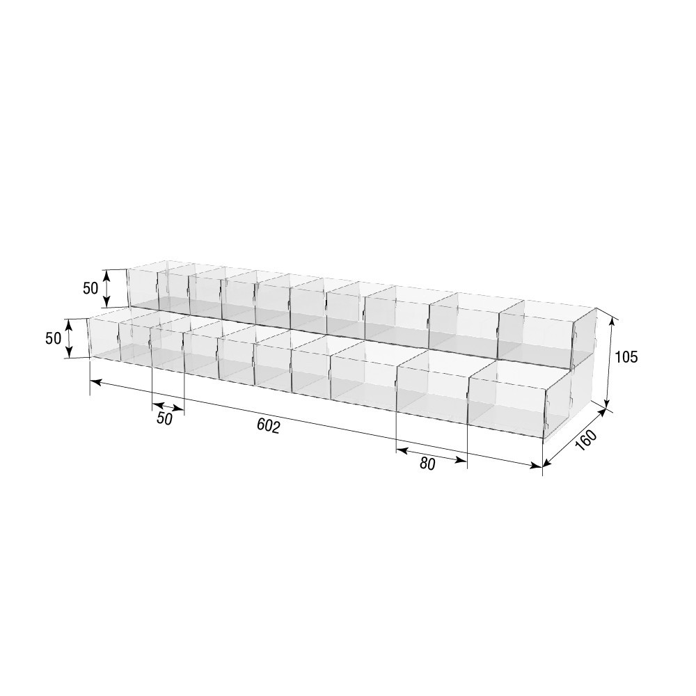 Шоу бокс EKOSTAR для чайных пакетиков 602х160х105 Киев - изображение 3