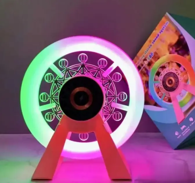 Многофункциональный аккумуляторный ночник-колонка "Карусель" с RGB-подсветкой L-38В Коломия - фото 4