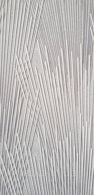 Обои виниловые на флизелине Sintra Adria метровые абстракция полоски фейерверк структурные 3д серые белые Киев - изображение 2