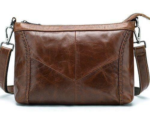 Сумка женская кожаная на одно отделение Vintage 20052 Коричневая Киев - изображение 1