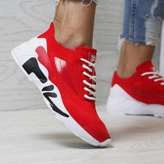 Кросівки FILA Червоні Жіночі Сіточка Філа Тканинні Легкі (розміри: 41,42,43) Дніпро - фото 1